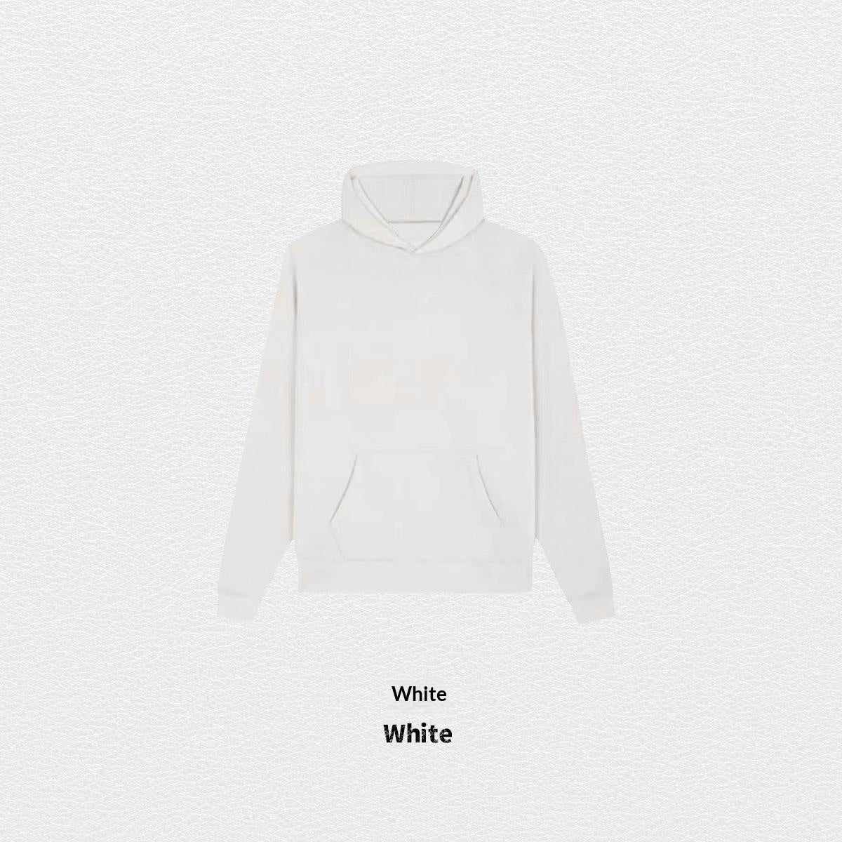 Hoodie d'automne de couleur solide doublée de polaire