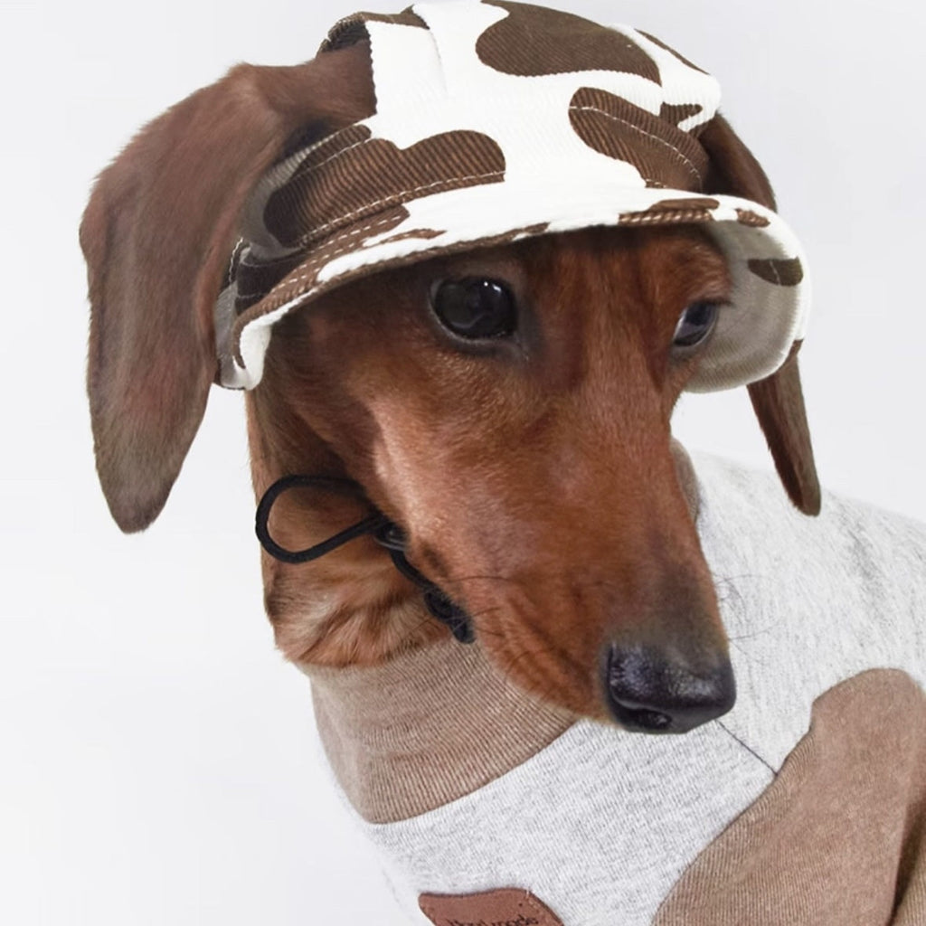 Accessoire pour animaux de compagnie imprimé à motifs de vache