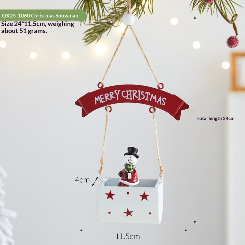 Pendentif décoratif en fer forgé, boîte aux lettres pour personnes âgées