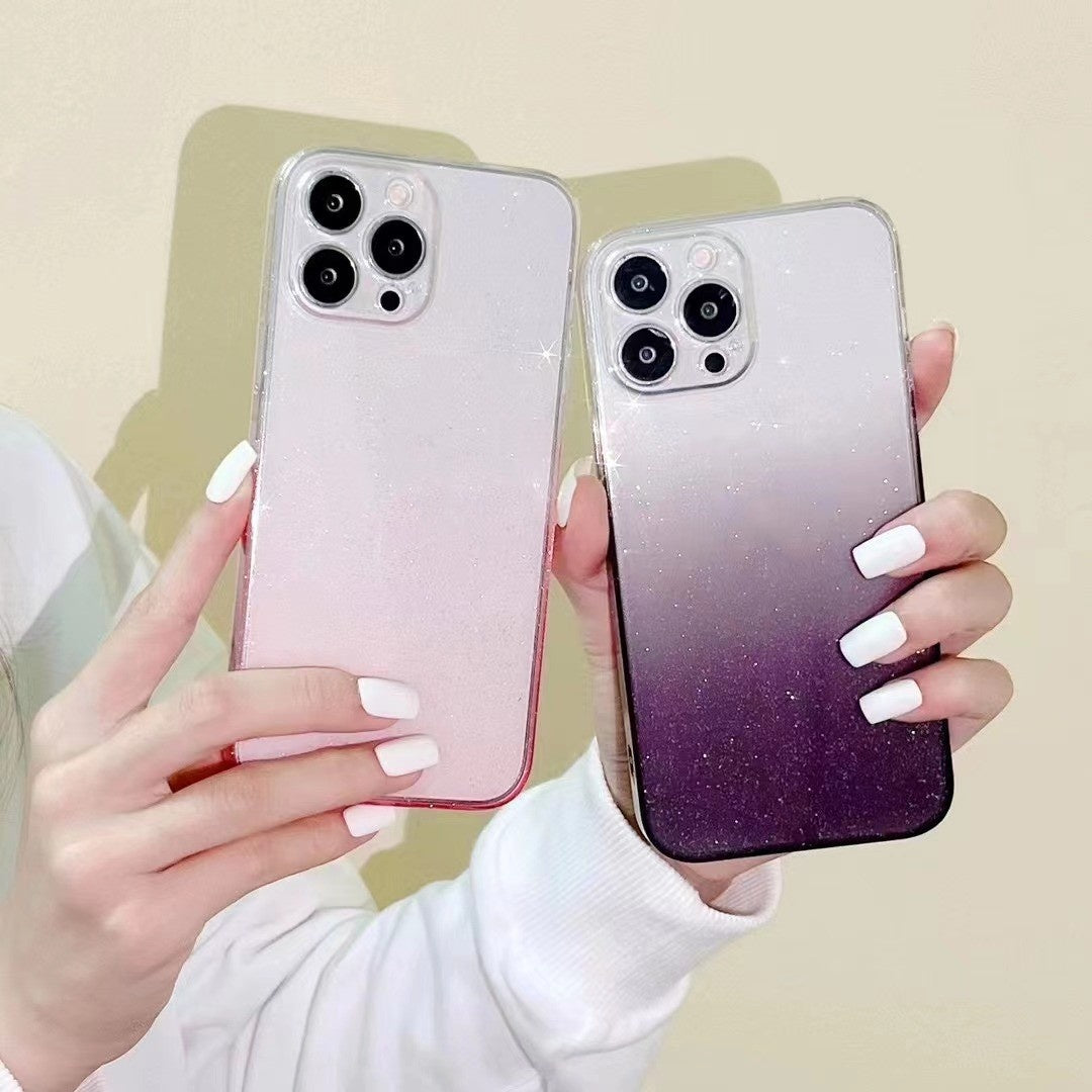 Revêtement de protection transparent en verre glitter gradué
