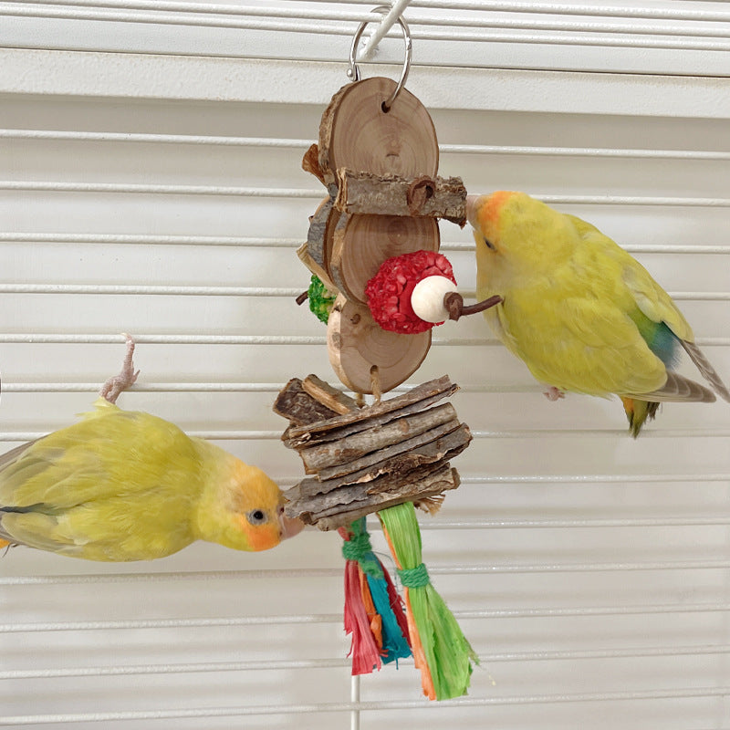 Parrot Bird Bite Toy String Soulageant Stuffy pendentif de couleur décorative