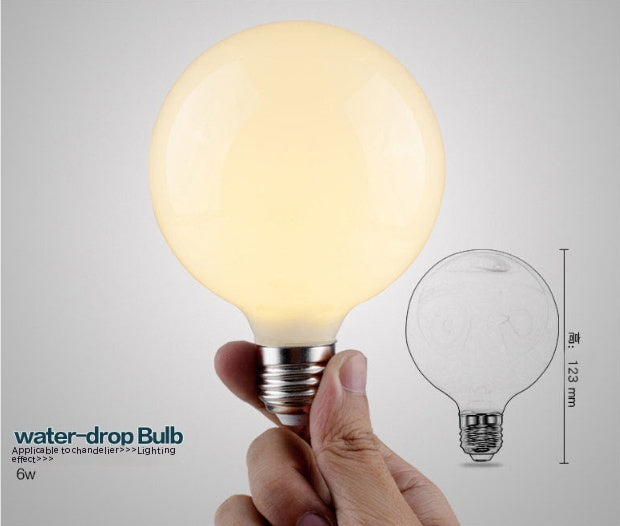 Milky White Glass LED Bulb Warm White Light Source