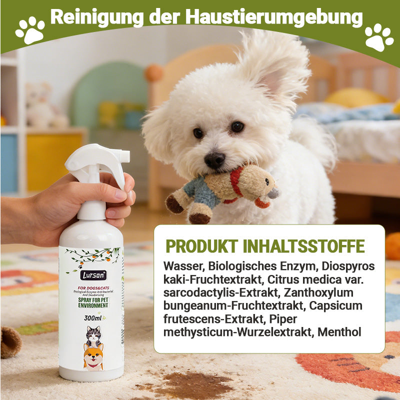 Spray antibactérien désodorisant antibactérien pour animal de compagnie