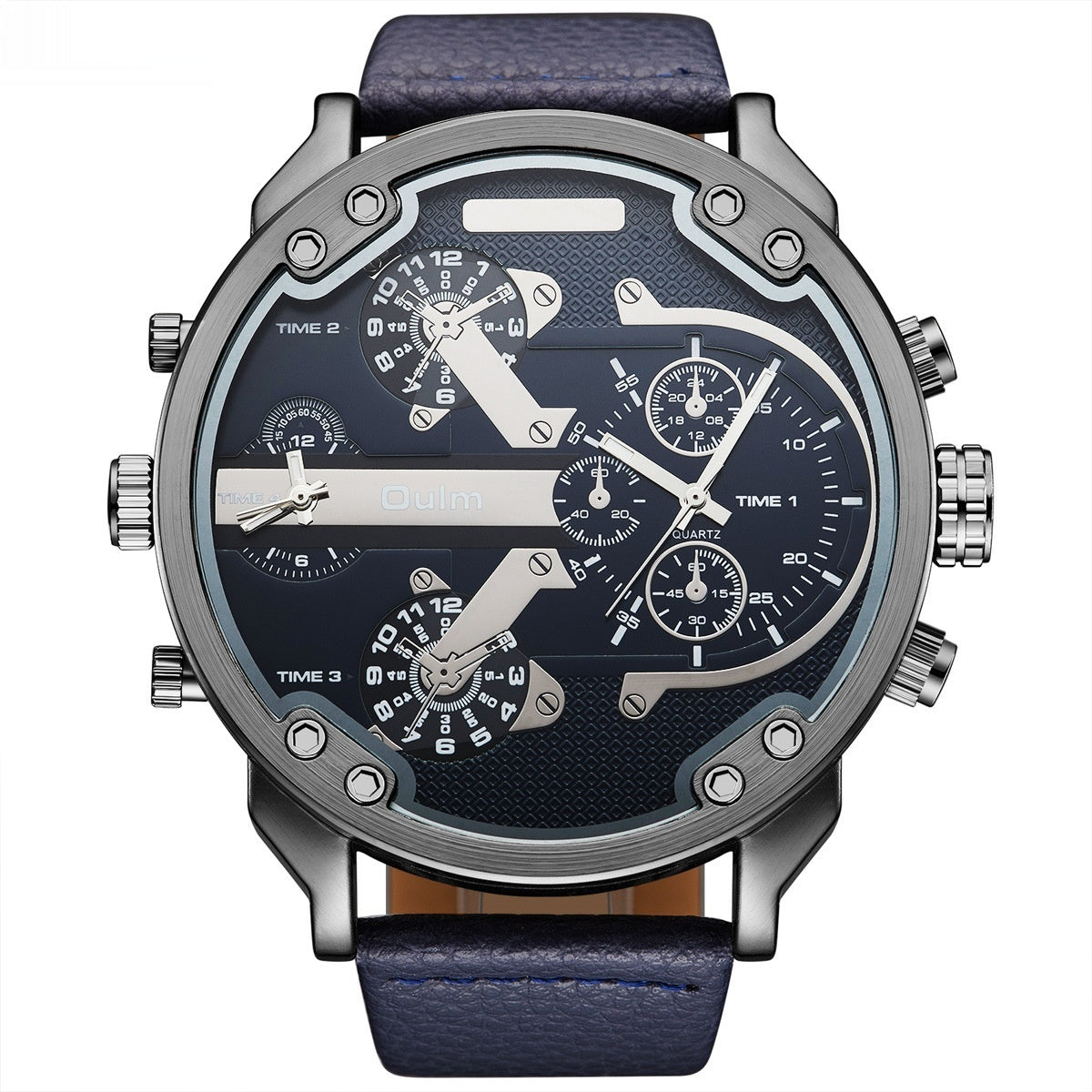 Montre de sport de plein air double-temps noir