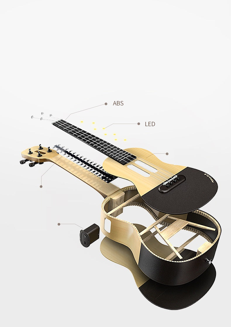 Smart Ukulele U1 Learning Spruce Gift Package Game Entrée Smart APP Petite guitare