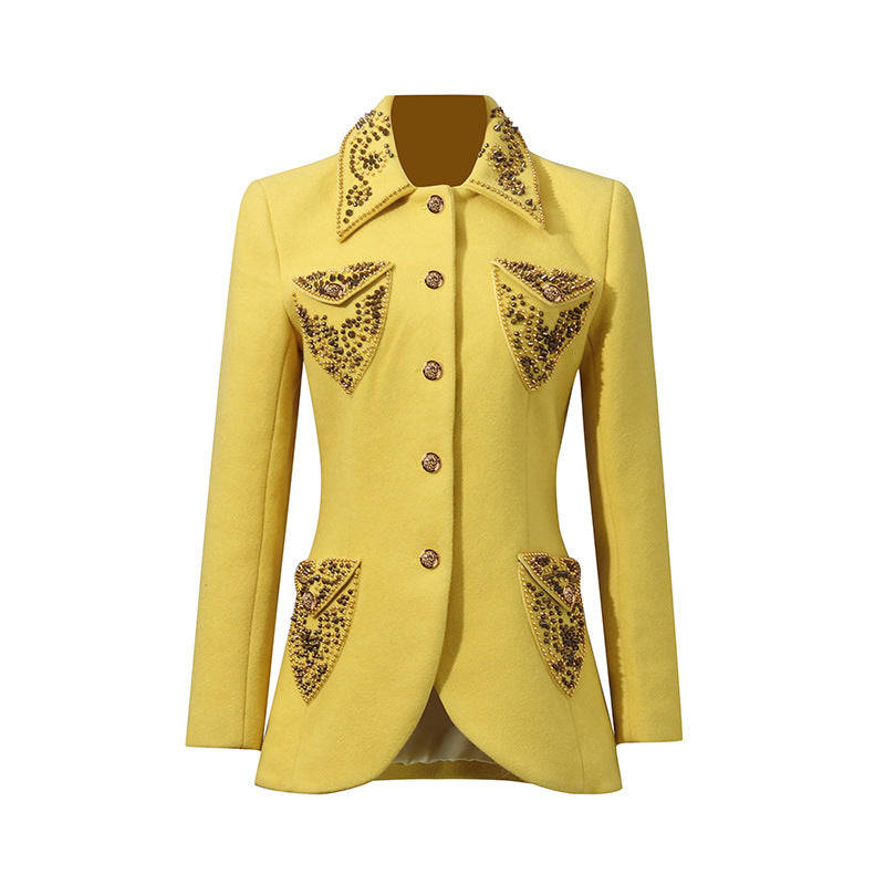 Veste de costume professionnel tailleur d'automne pour les femmes