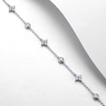 S925 Bracelet Sterling Silver Moissanite Station