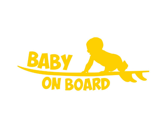 Baby Warning Skateboard Kids Sticker réfléchissant