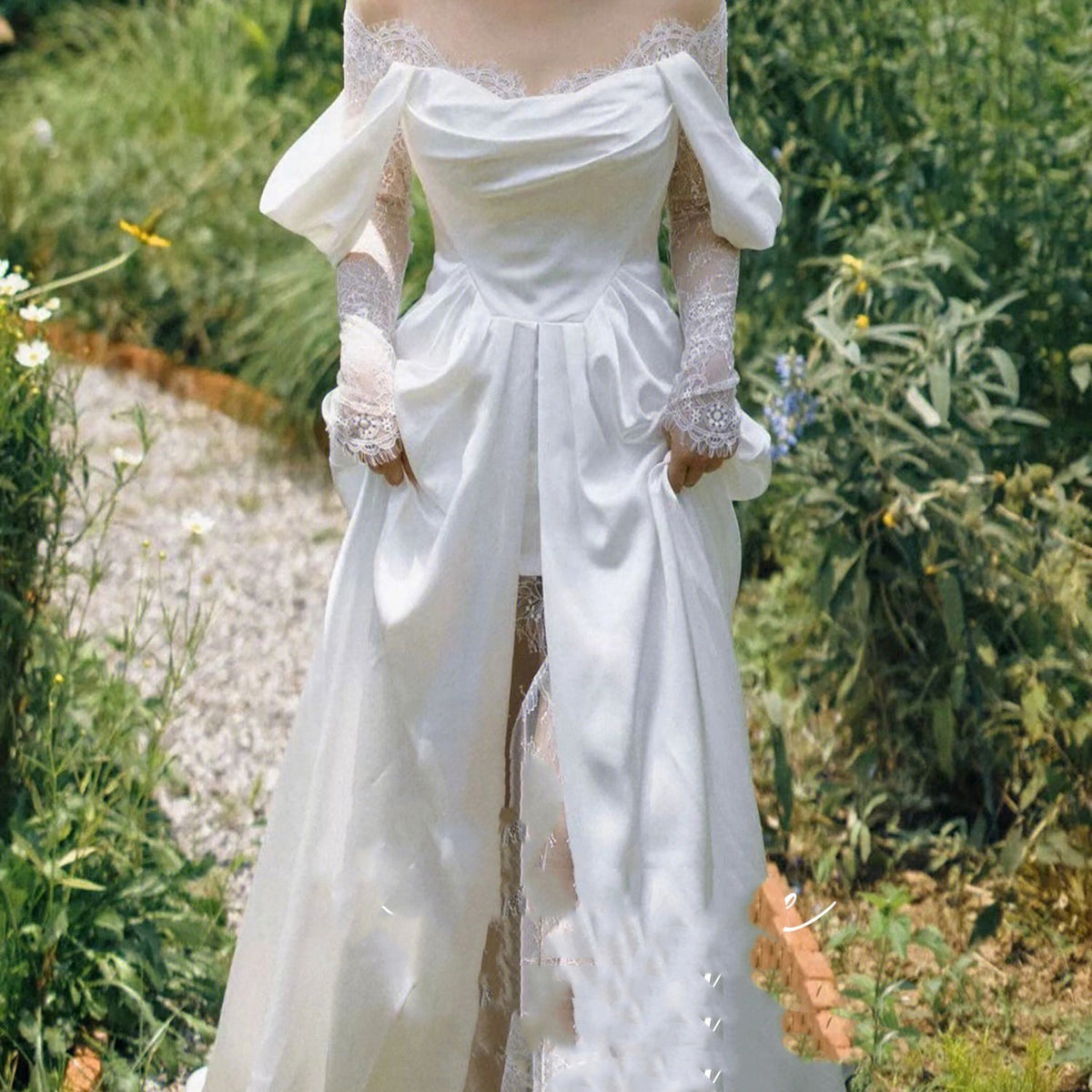 Gauze Robe Mariée Française