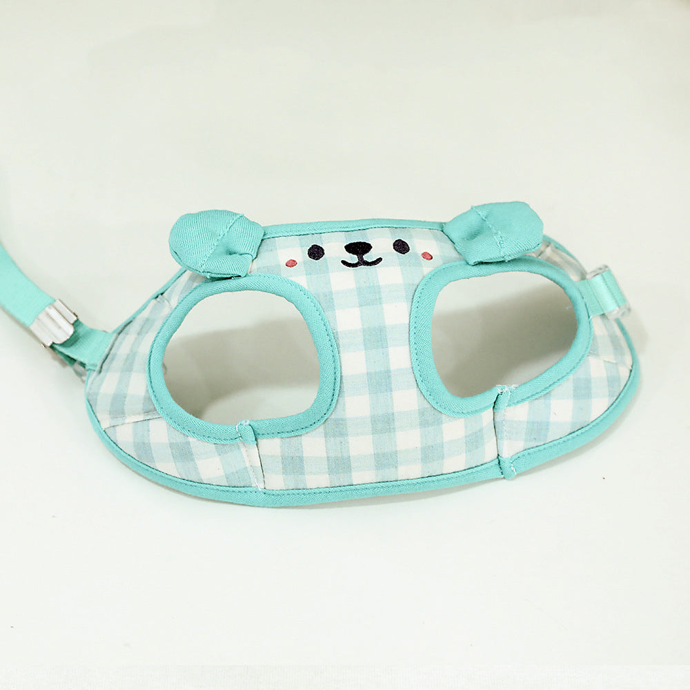 Vest-style dog chain harness walking leash