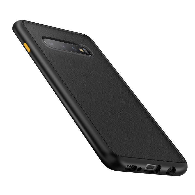 Samsung s10 téléphone mobile boîtier mat feel silicone goutte