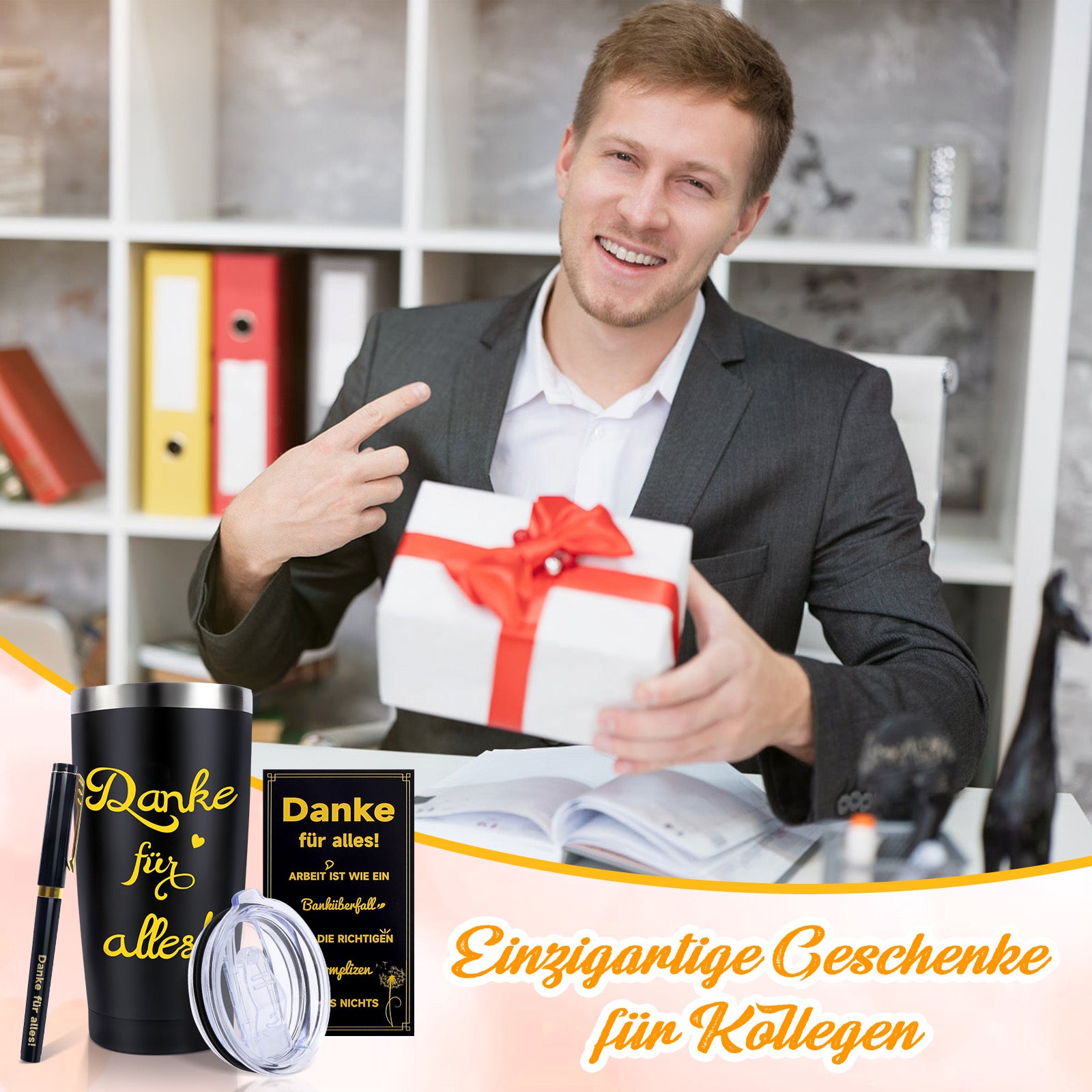 ?Merci pour tout. Ensemble de tasses thermales - Ensemble de cadeaux complet avec tasse