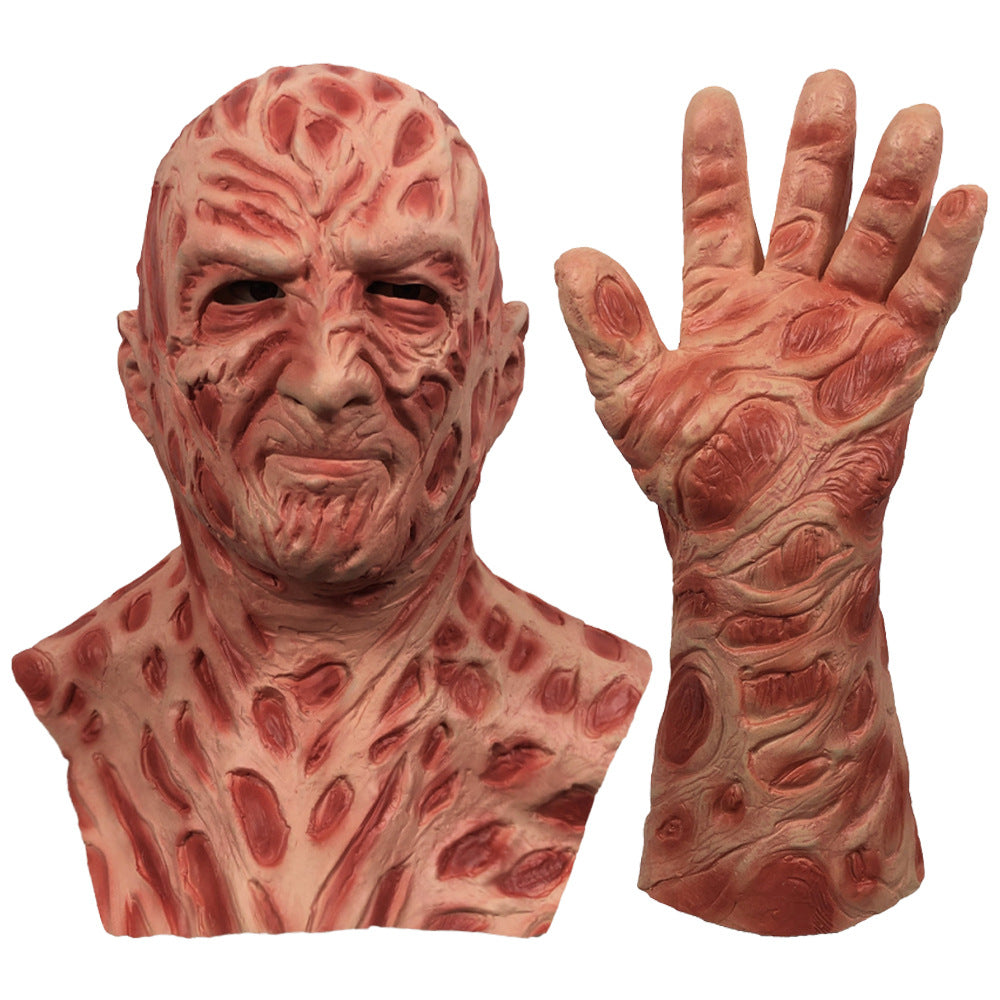 Horreur Grimace Masque Gants Halloween Party Performance Props