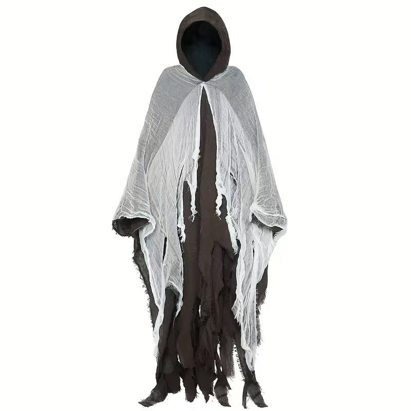 Halloween Witch Cloak Crâne modèle vêtements Costume de mort Props