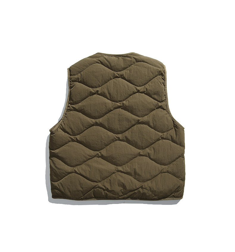 Manteau blanc sans col chaud