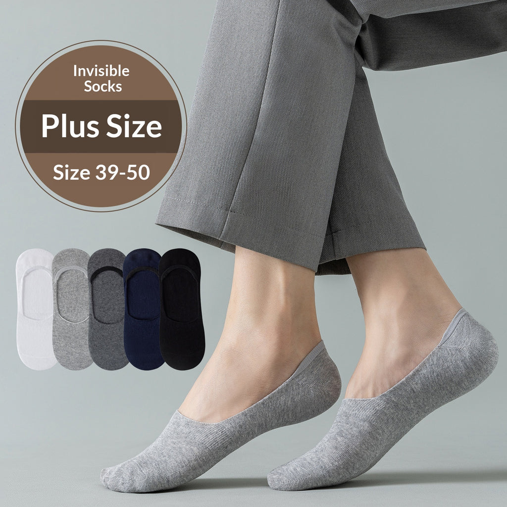 Chaussettes invisibles extra-large et de faible coupe pour hommes