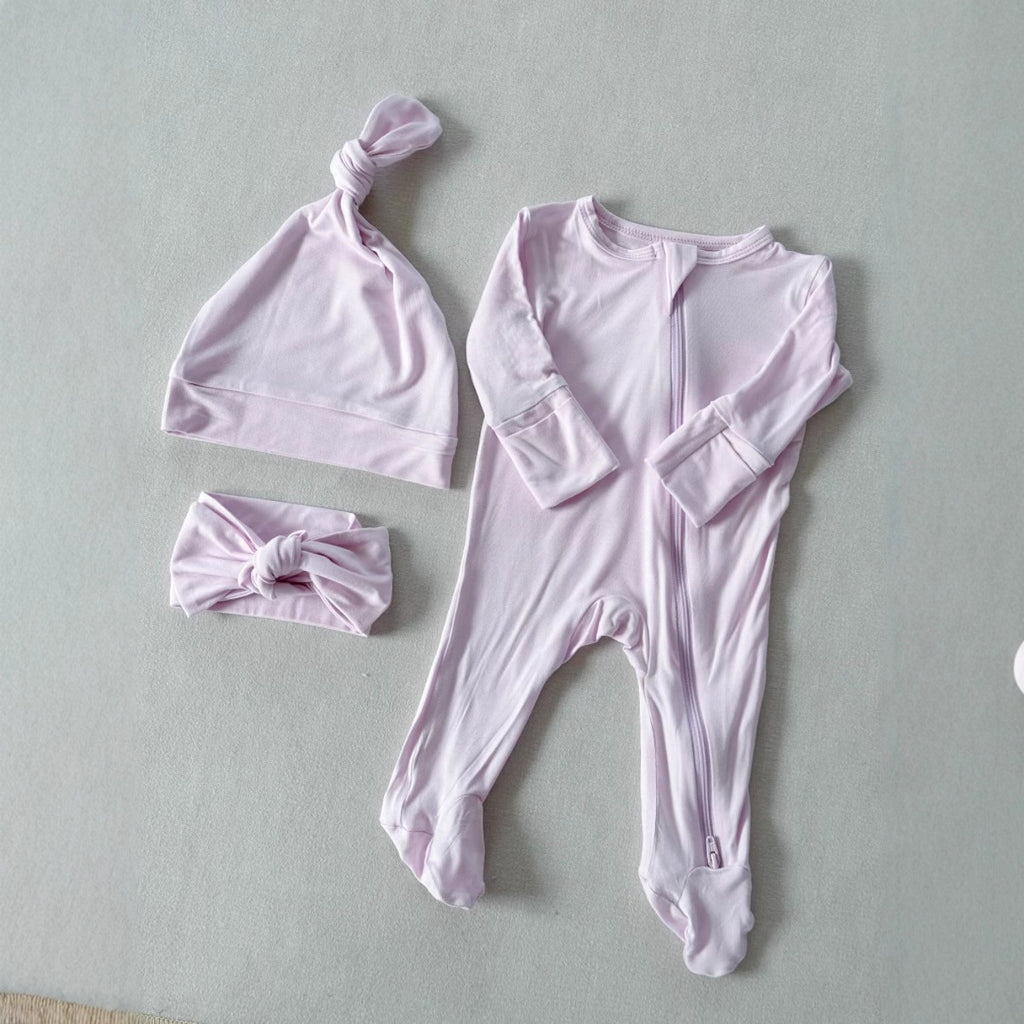 Bébé pied Zip-up Romper Onesie