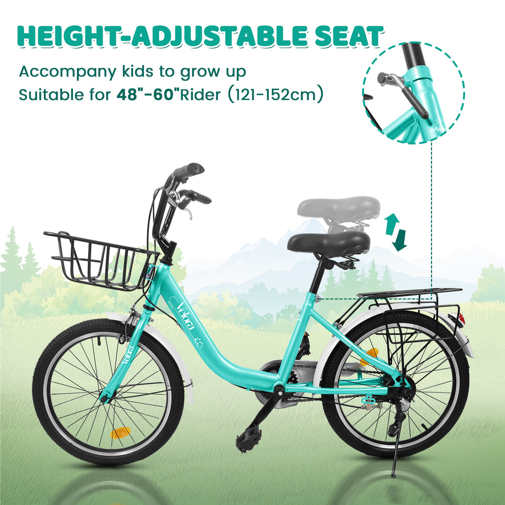 A20182 Vélo enfant de 20 pouces pour garçons et filles