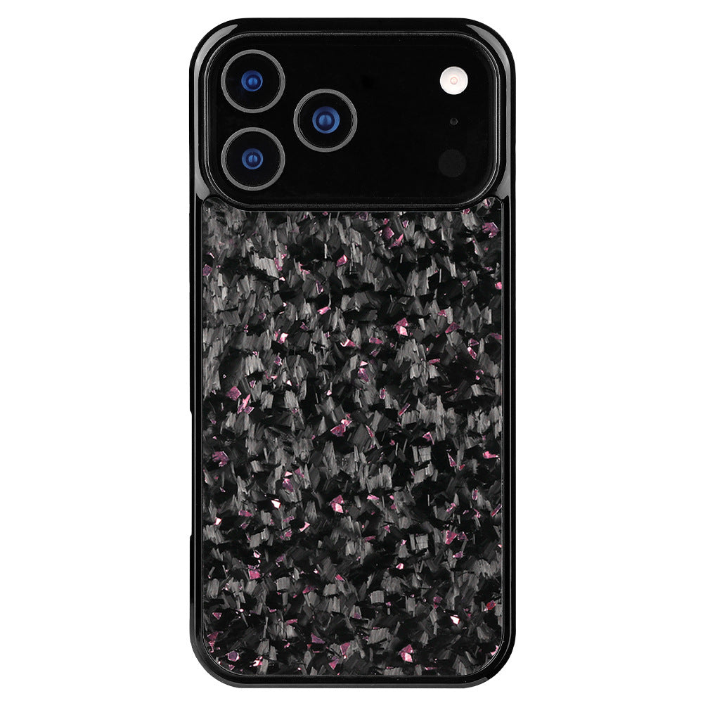 Compatible avec le boîtier de téléphone en fibre de carbone forgé