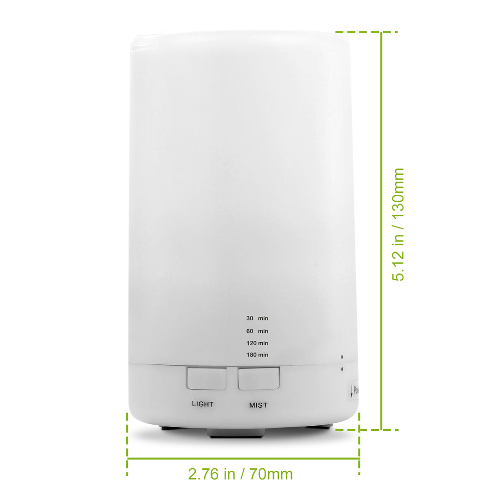 1Pc Mini Cool Mist Humidificateur Ultrasonic Aroma Essential Oil Diffuseur avec 7 couleurs LED Lig