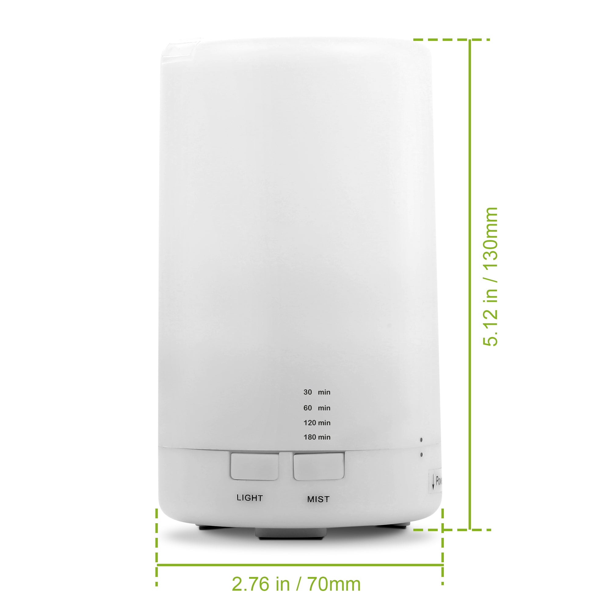 1Pc Mini Cool Mist Humidificateur Ultrasonic Aroma Essential Oil Diffuseur avec 7 couleurs LED Lig
