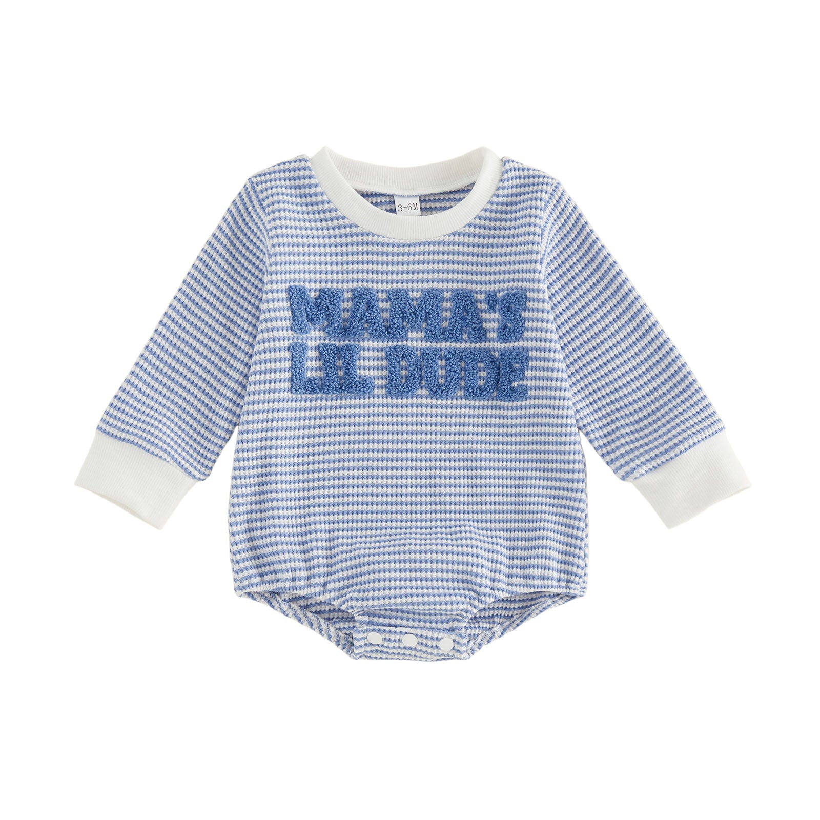 Torchon de lettre Broderie rayé Romper
