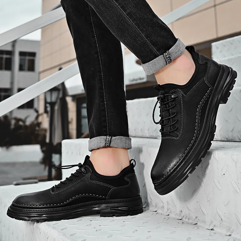 Hommes Casual chaussures en cuir en grandes tailles