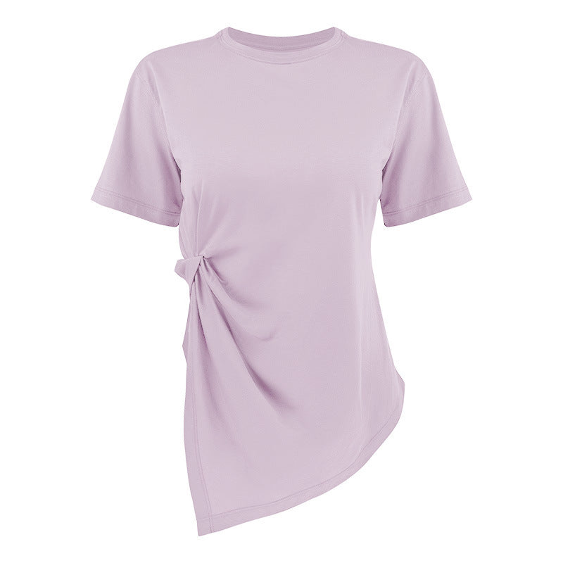 T-shirt de yoga à manches courtes pour femmes