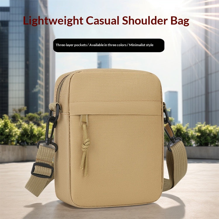 Sac simple pour homme couleur unie mono-épaule Mini Casual