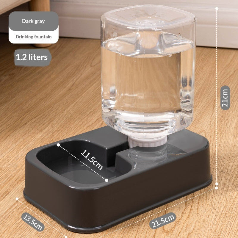 Cat Dog Bowl Food and Water Dispenser Automatic Dual-bowl Fooding Pet Supplies