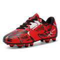 Chaussures de soccer Bas-top en cuir surface en caoutchouc ongles long ongles cassés ongles fond plat garçons