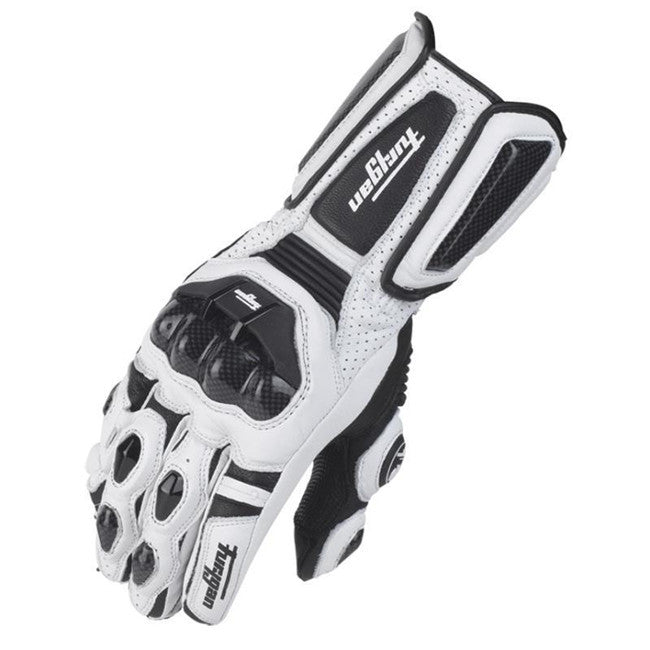 Gants de moto en carbone respirant Fibre en cuir résistant à la chute Quatre saisons