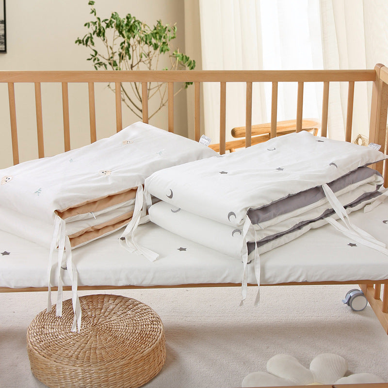 Lit de berceau Circonférence Soft Bag Lit bébé anti-collision amovible et lavable