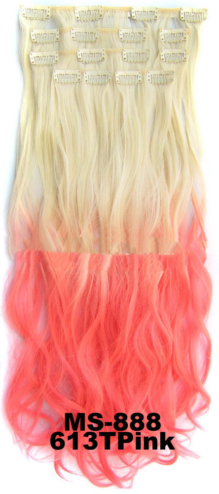 Fibre chimique haute température Teinture de soie Gradient 7-pièces ensemble de rouleaux de clip