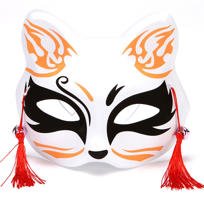 Style japonais populaire demi-chat visage et vent chimes habiller Fox Masque Cosplay enfants