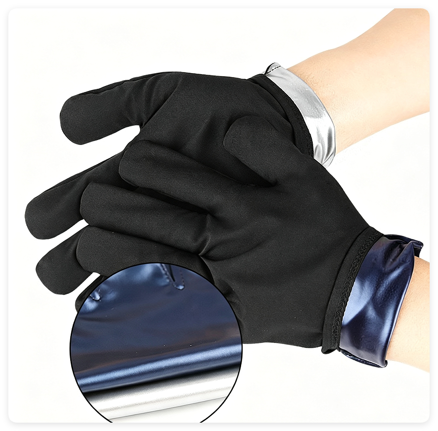 Gants de sauna revêtus de PU, à usage domestique transfrontalière