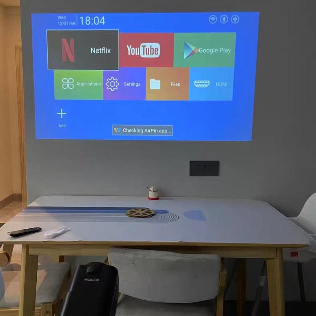 Jeu Projecteur HD sans fil Projection Prise d'écran à la maison Play