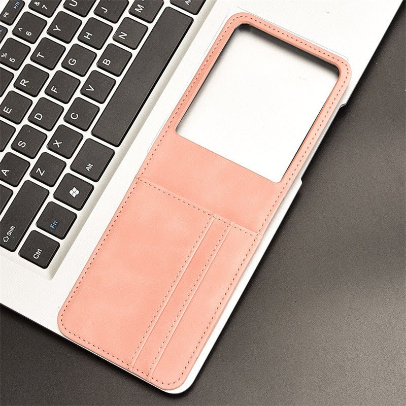 Flip Card Étui de téléphone en cuir résistant à la chute