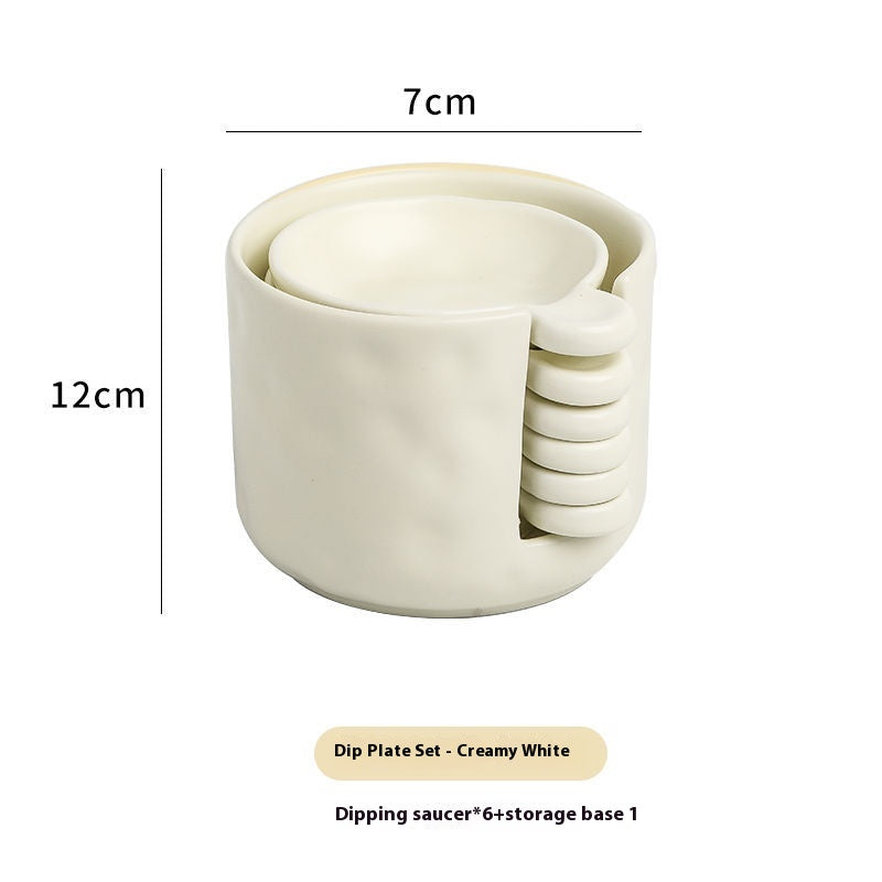 Disque de stockage Costume latéral Sauce de soja Sauce Vinegar Dish