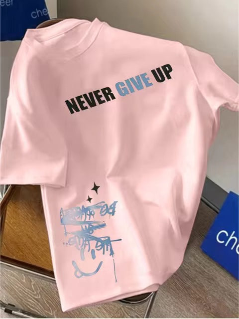 T-shirt à manches courtes imprimé style foncé