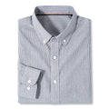 Manteau et chemise rayé gris et blanc style britannique