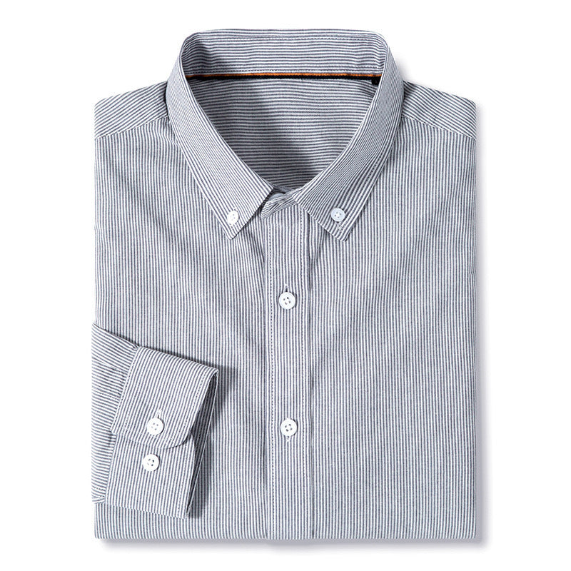 Manteau et chemise rayé gris et blanc style britannique