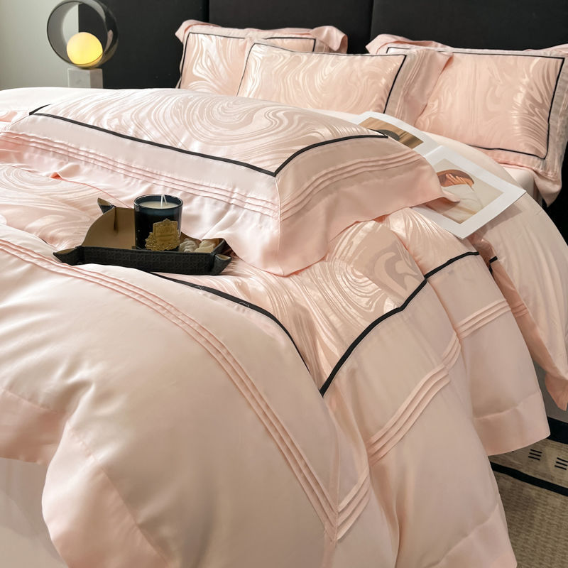 Léger Luxury Lits Jacquard 4 pièces teints au fil