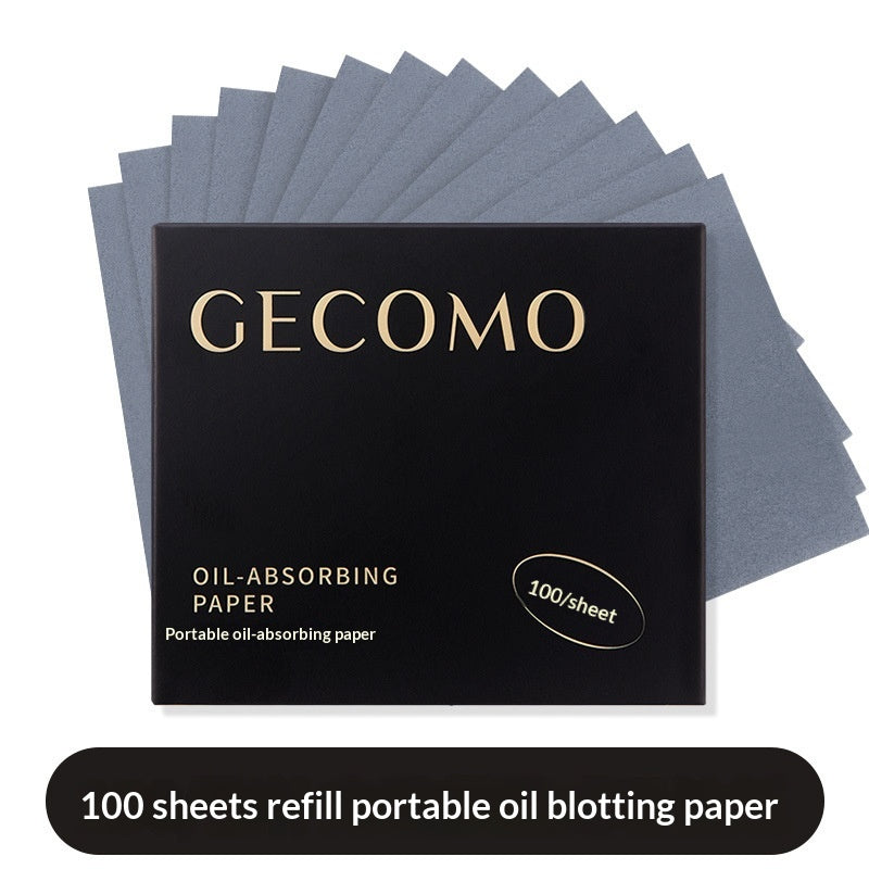 Feuilles portables absorbant l'huile avec puff en poudre intégré et Mirrorperfect pour peau huileuse