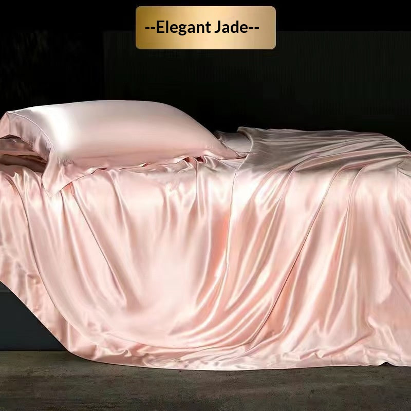 Ensemble de literie en soie de quatre pièces haut de gamme et couverture de couette