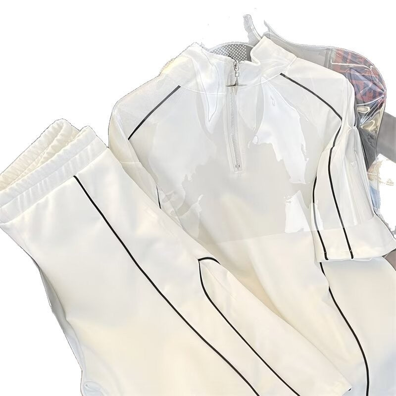 Ensemble de vêtements de sport décontractés demi-zip pour hommes