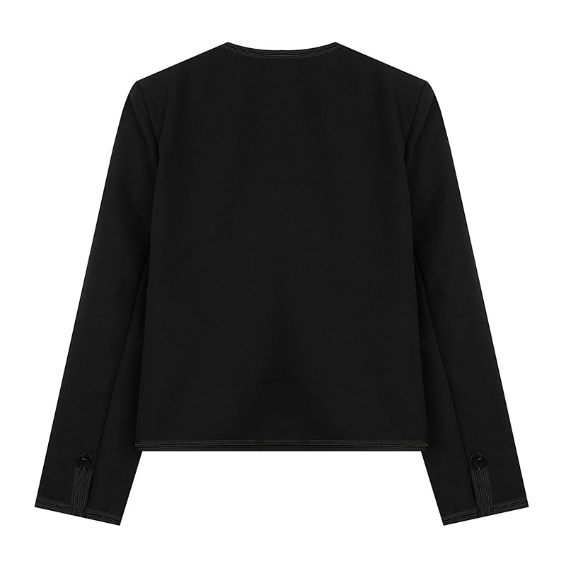 Veste équarrie ronde de style militaire