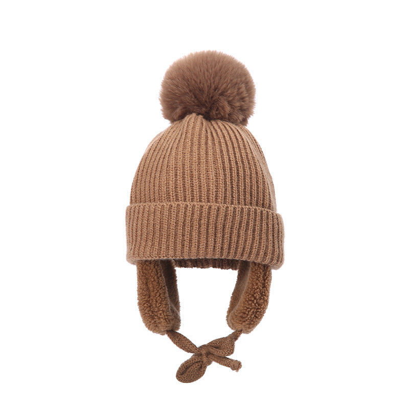 Chapeau de laine d'automne et d'hiver mignon pour enfants