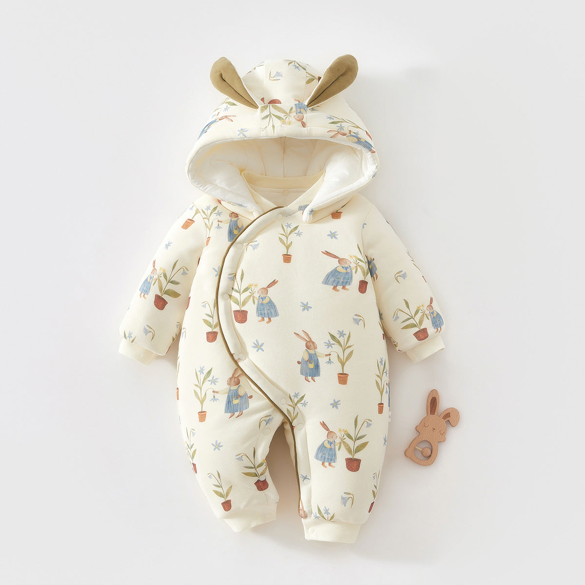 Les années épaisses Jour Onesie avec un capot pour l'usure extérieure