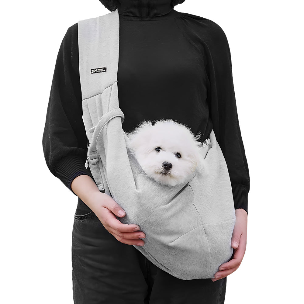 Confortable sac de chien en coton Pet Out Crossbody sac d'épaule Voyage extérieur Portable Chat Pupp
